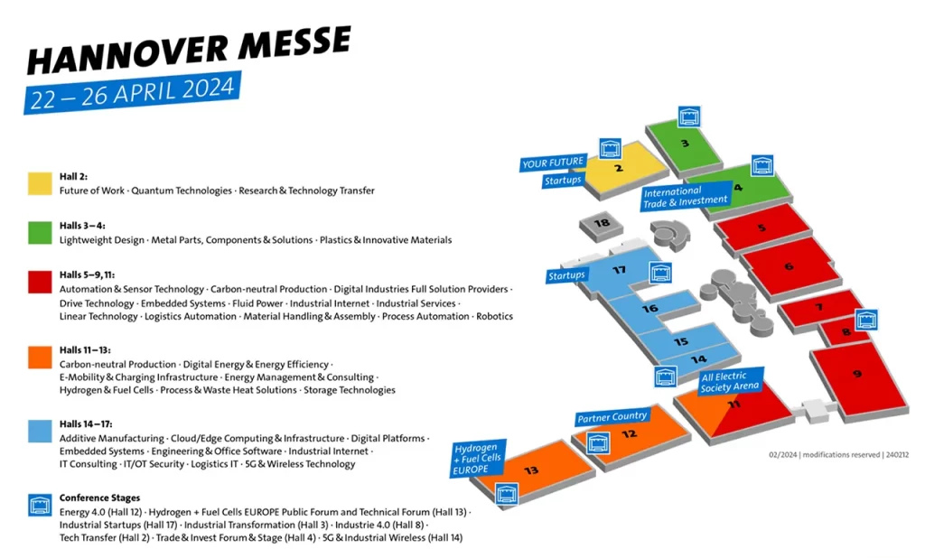 HANNOVER MESSE 2024 booth layout