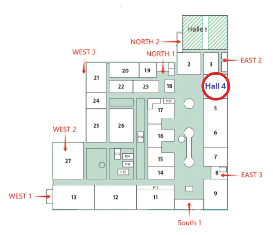 Hannover Messe 2024 Entrance route map